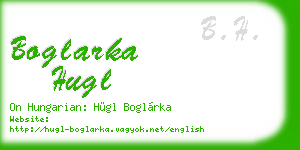 boglarka hugl business card
